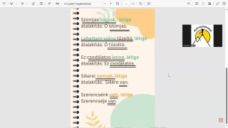 az ÁLLÍTMÁNY felismerése példamondatokban